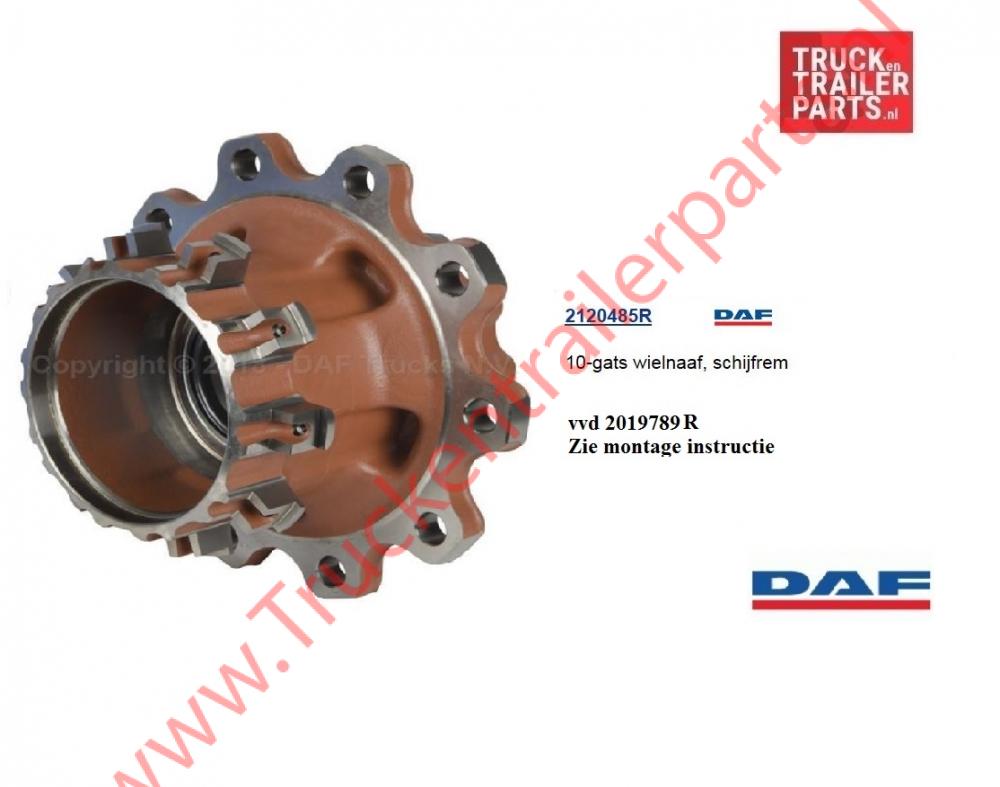 DAF Wheel hub 10 hole front axle  XF105 / XF/ CF     