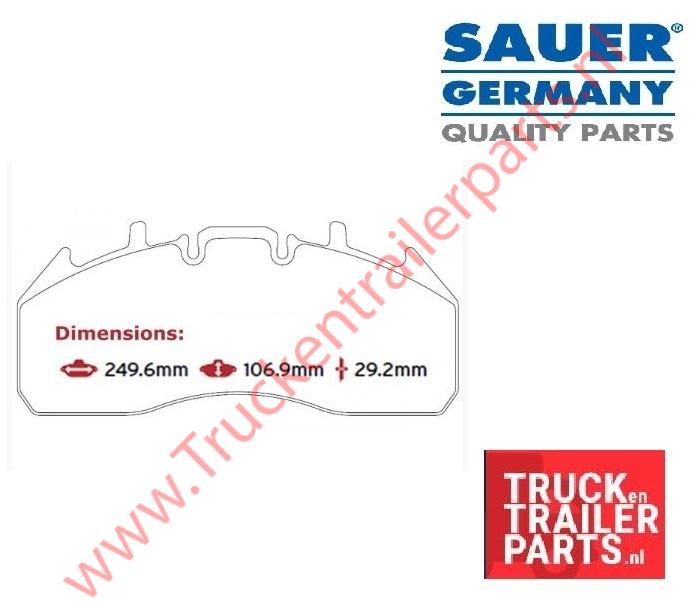 Brake Pad Meritor elsa225-3         