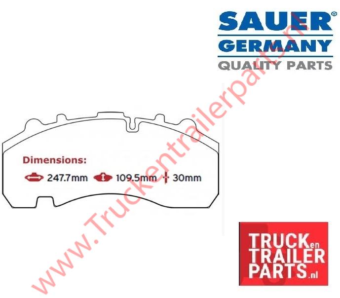 Brake Pad BPW (double key)   SB/SN7       