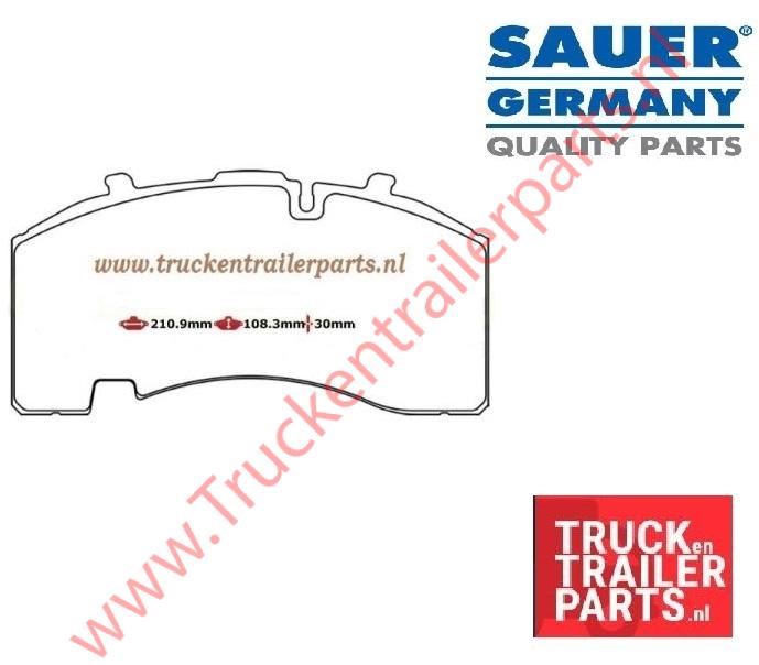 Brake Pad BPW (double key)    Sk7      