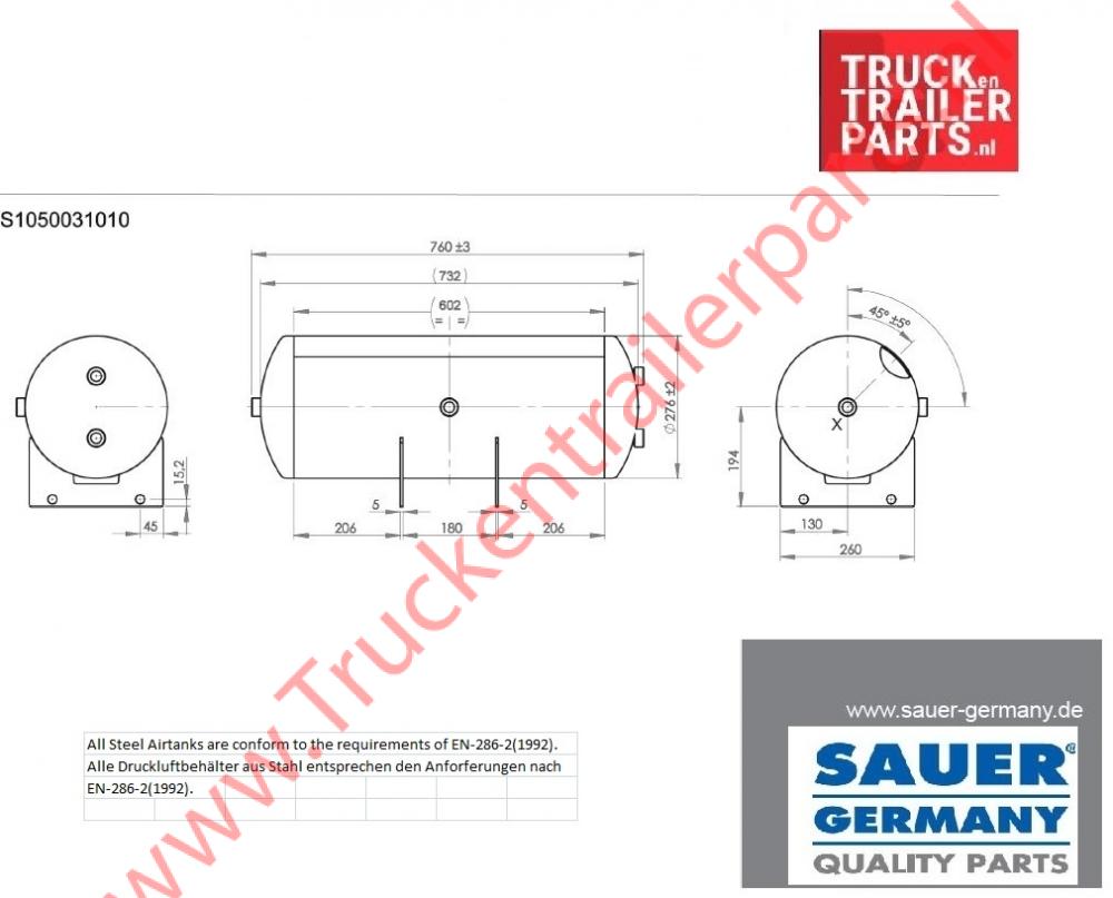 Air Tank Schmitz 40l             