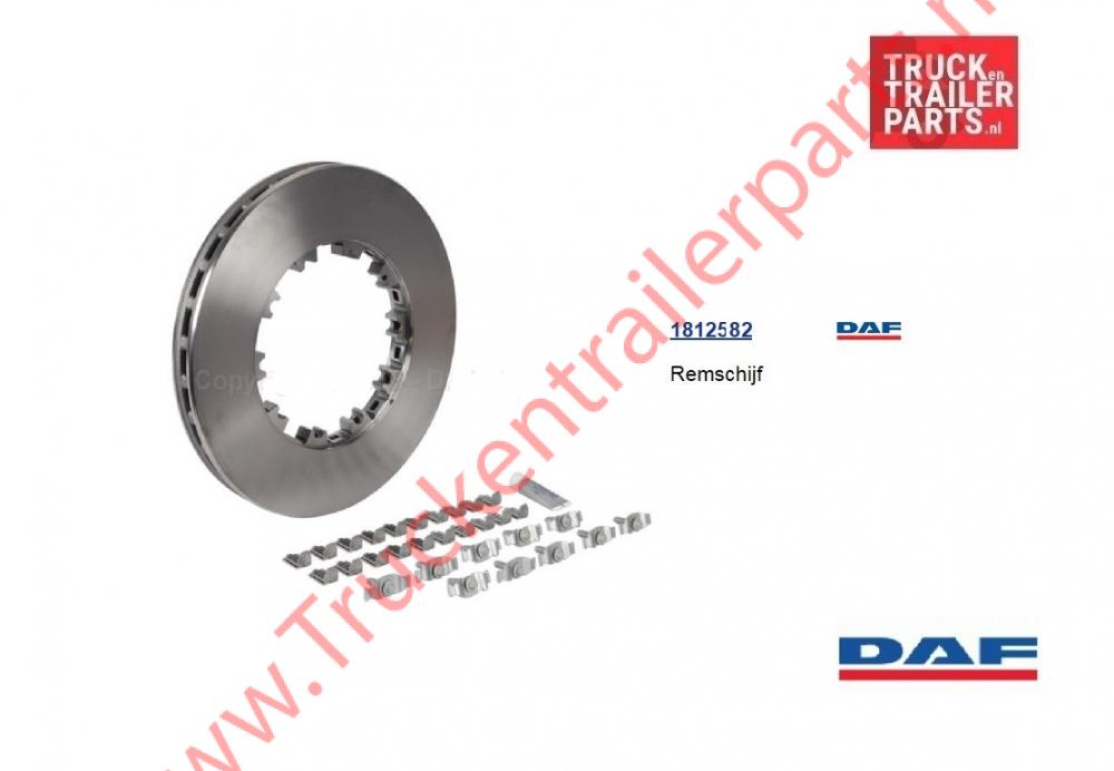 Brake disc DAF rear       